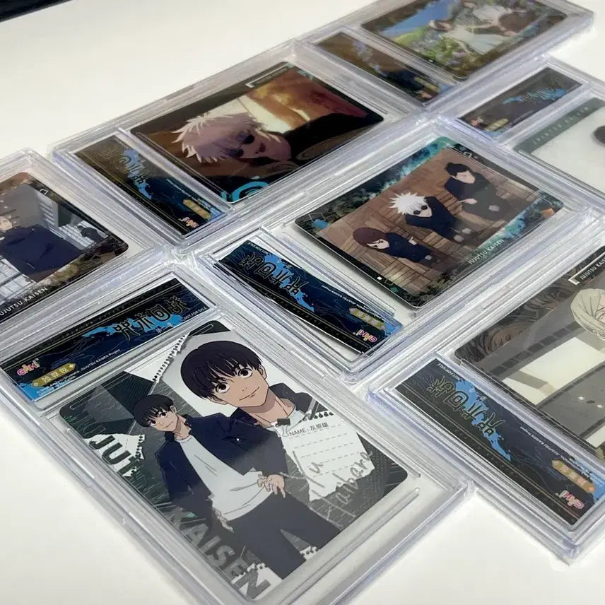 [BUNJANG] Jujutsu Kaisen Kaioku Gyokusetu Photocard Acrylic Toploader Case Set (7 pcs) / 주술회전 회옥옥절 포카 프리미엄 아크릴 케이스 7개 세트