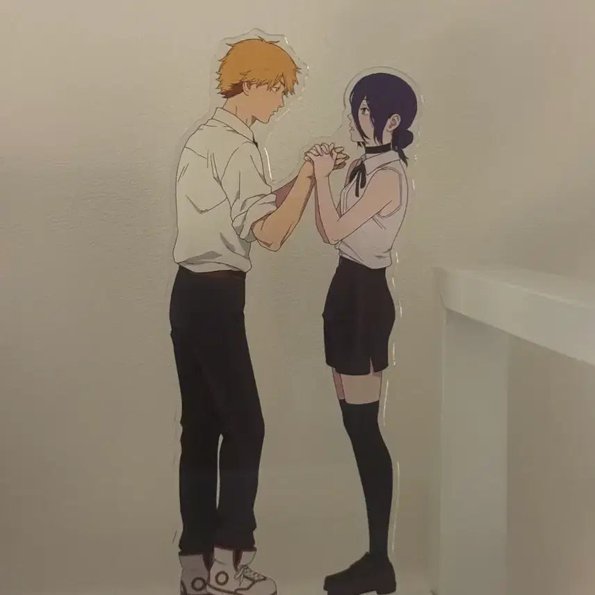 [BUNJANG] Chainsaw Man Denji &amp; Reze Baseyard Acrylic Stand / 체인소맨 레제 덴지 베이스야드 아크릴 스탠드
