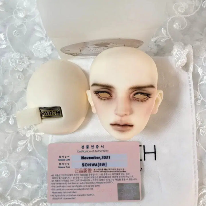 [BUNJANG] Switch White Sohwa Head + Normal Ryujo P Head / 스위치 미백 소화 헤드+노멀 류조P 헤드