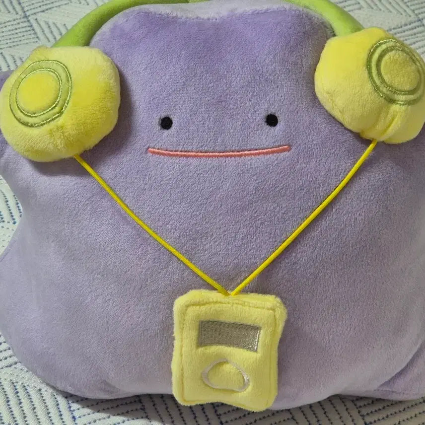 [BUNJANG] Pokemon Ditto Plush Headset Medium 25cm / 포켓몬스터 메타몽 인형 헤드셋 중형 25cm
