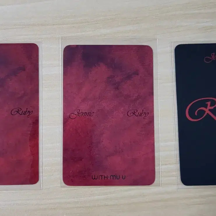 [BUNJANG] BLACKPINK Jennie Ruby Photocard Bundle Set / 블랙핑크 제니 루비 포토카드 3장 일괄 양도