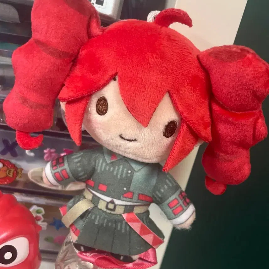 [BUNJANG] SEGA Kasane Teto FuwaPuchi Nui Plush Keychain / 세가 후와푸치 카사네 테토 누이 인형 키링
