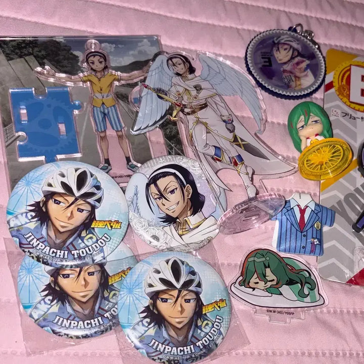 [BUNJANG] Yowamushi Pedal Todoroki Makishima Ichiban Kuji Plush Charm Acrylic Stand Bundle Set / 겁쟁이페달 토도 마키시마 굿즈 일괄 푸치누이 키링 모후후사 아크릴스탠드