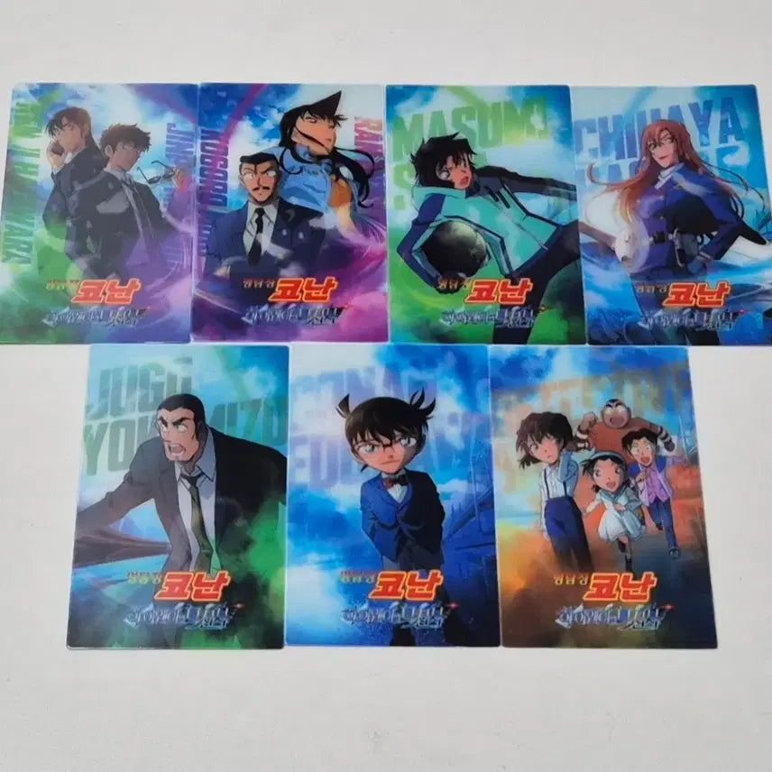 [BUNJANG] Detective Conan: The Darkest Nightmare Lenticular Set / 세트) 코난 하이웨이의 타천사 렌티큘러 7종