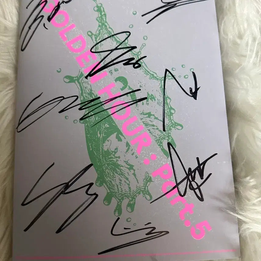 [BUNJANG] ATEEZ Golden Hour : Part 5 Album Signed by All Members / 애이티즈 ATEEZ친필 싸인 앨범