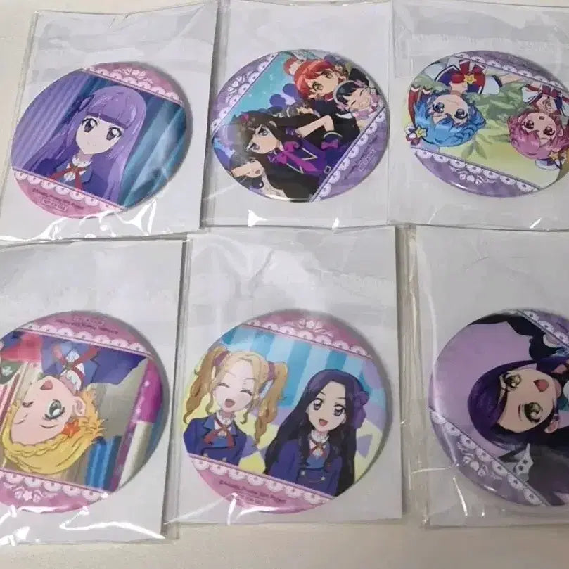 [BUNJANG] I★CHU PriPara Can Badge Set (Excluding Sora) / 세트) 아이엠스타 프리파라 캔뱃지 6종 (하늘없음)
