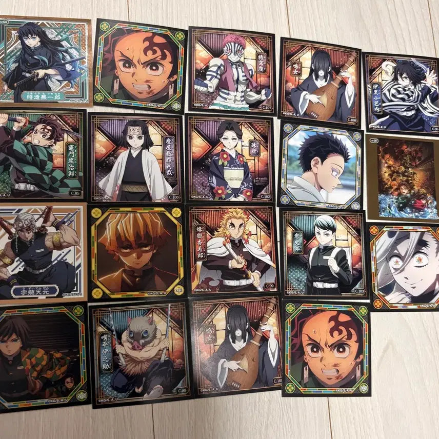 [BUNJANG] Demon Slayer Stickers Bundle Set / 귀멸의 칼날 스티커 일괄 판매