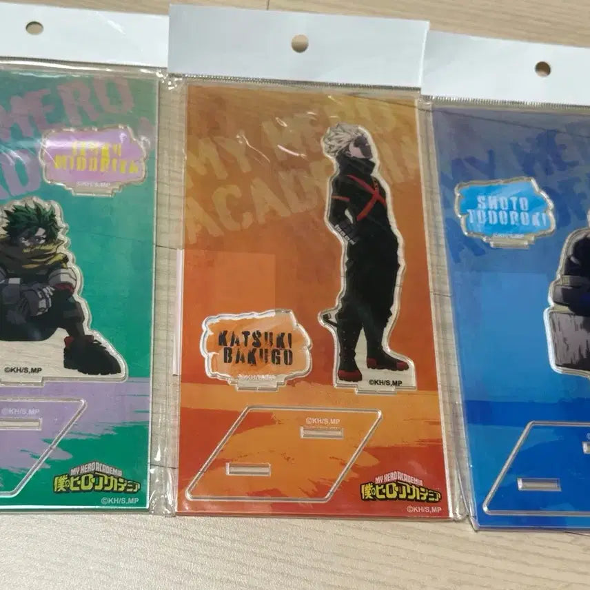 [BUNJANG] My Hero Academia Midoriya, Bakugo, Todoroki Acrylic Stand Bundle Set / 히로아카 미도리야, 바쿠고, 토도로키 아크릴 스탠드 일괄 판매
