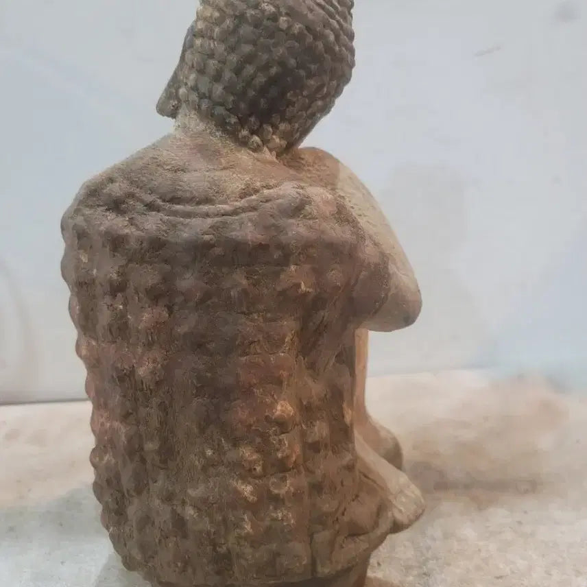 [BUNJANG] Tang Dynasty Style Wooden Buddha / 땟물좋은 당채 목불