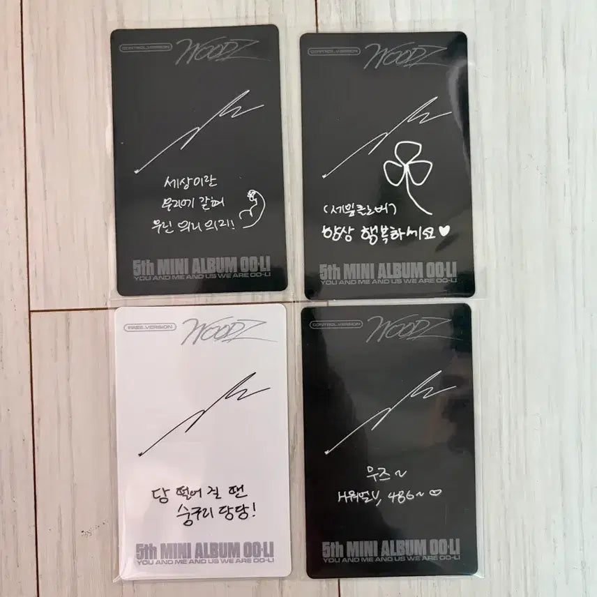 [BUNJANG] Woodz Album Bundle Set Photocard / 우즈 우리 앨범 포카 일괄