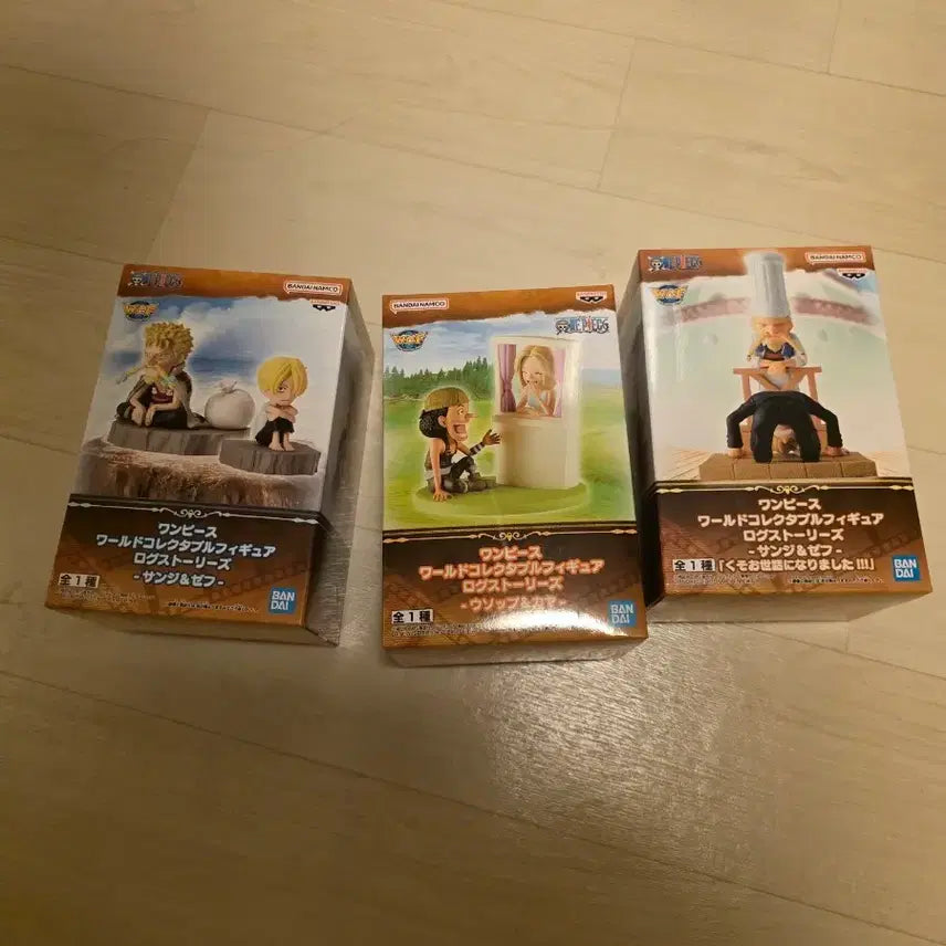 [BUNJANG] One Piece World Collectable Log Stories Figures Set (3 Types) / 원피스  피규어 월드 콜렉터블 로그 스토리즈 3종 미개봉