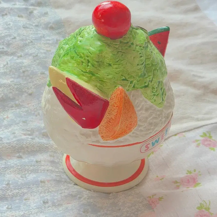 [BUNJANG] Vintage Melon Bingsu Piggy Bank / 고전 빈티지 레트로 메론 멜론 빙수 저금통 오브제