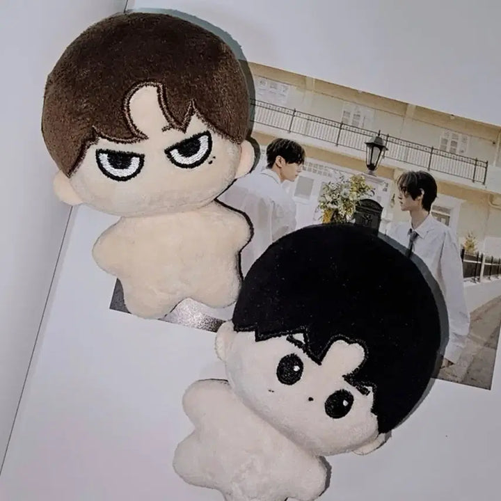 [BUNJANG] ENHYPEN Jay &amp; Sunghoon Doll Keychain Set / 엔하이픈 흑백즈 제이 성훈 흑백쿤 쩨이쿤 후니쿤 인형 천사 악마 빵 키링 일괄 가격