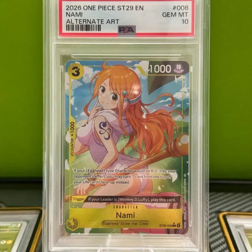 [BUNJANG] One Piece Nami Pere ST29-008 EN PSA GEM MT 10 Alternate Art Card / 원피스 나미 페레 ST29-008 EN PSA GEM MT 10