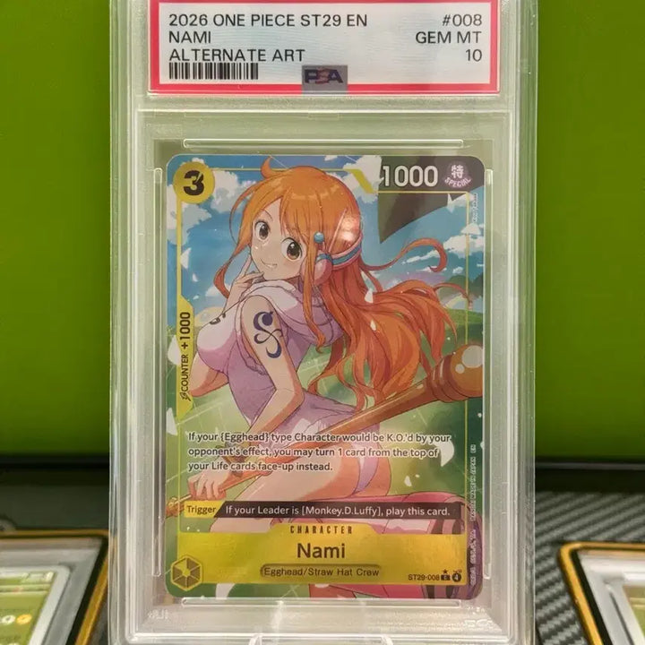 [BUNJANG] One Piece Nami Pere ST29-008 EN PSA GEM MT 10 Alternate Art Card / 원피스 나미 페레 ST29-008 EN PSA GEM MT 10