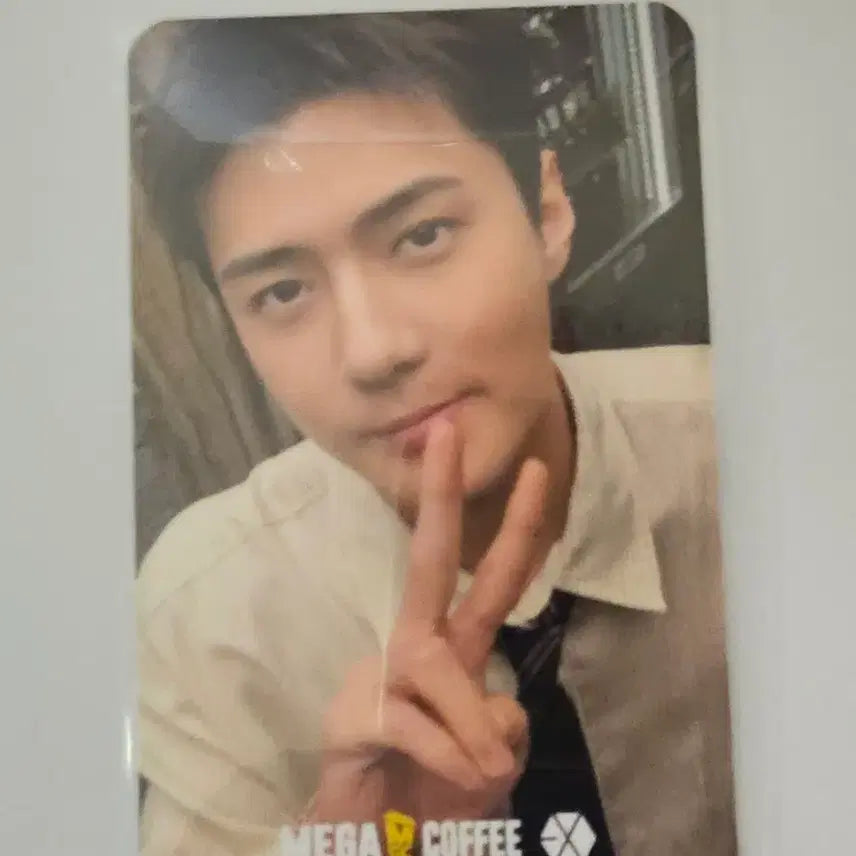 [BUNJANG] EXO Sehun Megacoffee Photocard / 메가커피 엑소 세훈