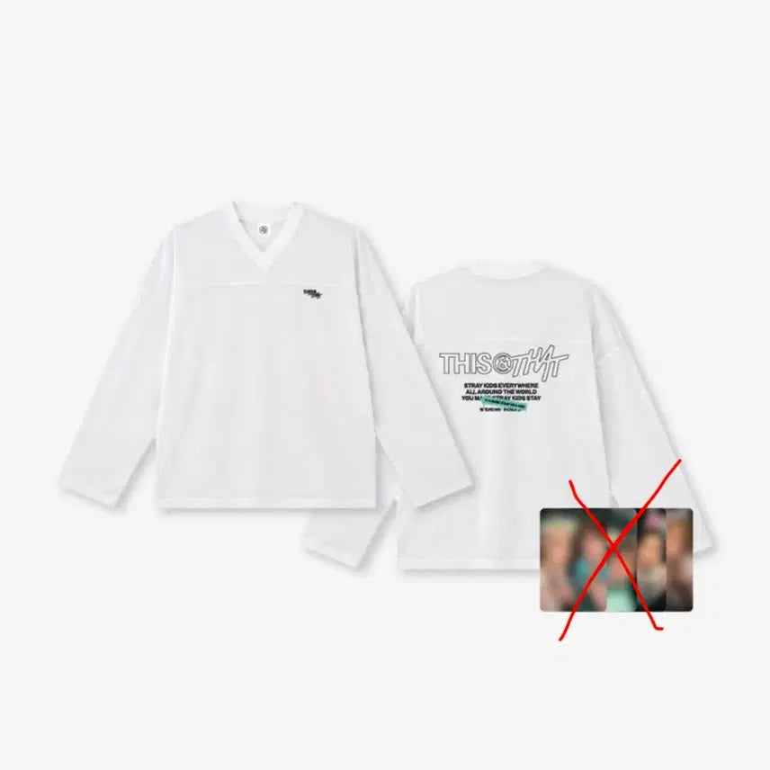 [BUNJANG] Stray Kids This and That Popup Long Sleeve T-Shirt / (포카x) 스트레이키즈 스키즈 straykids 디스앤댓 팝업 롱슬리브 티셔츠