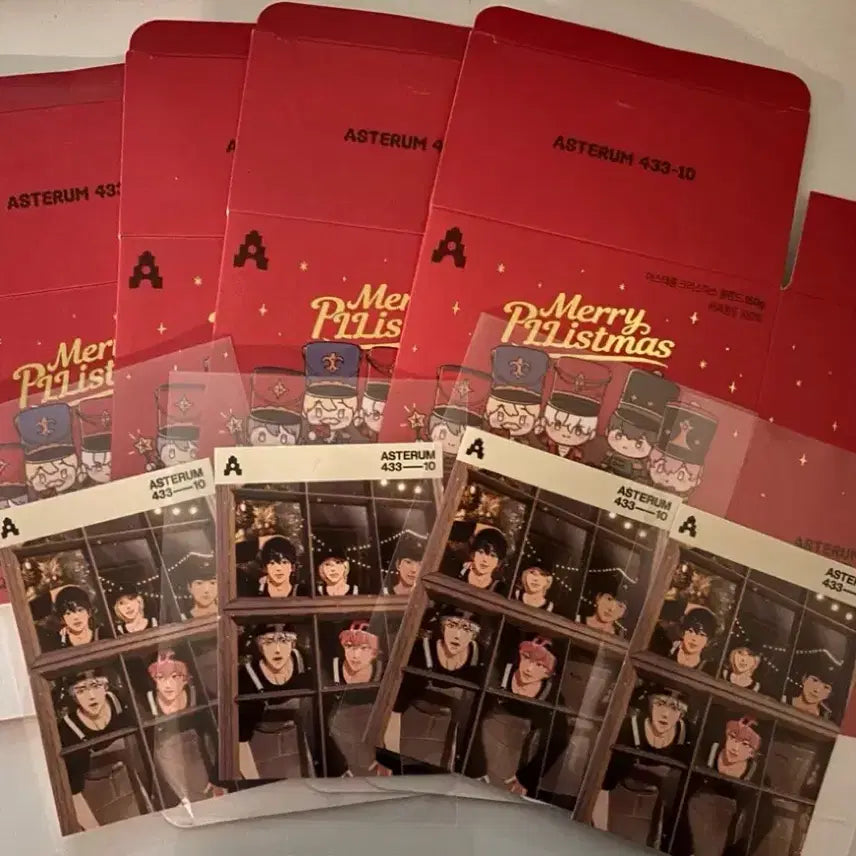 [BUNJANG] PLAVE Christmas Blend Coffee Beans Asterum Box + Postcard Set Package Group Big Photocard Set 2nd Edition / 플레이브 십카페 크리스마스 블렌드 원두 아스테룸 박스 + 엽서 세트 패키지 단체 빅포카 2차