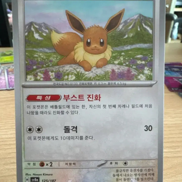 [BUNJANG] Pokemon Card Eevee sv8a 125/187 / 포켓몬 카드 이브이 sv8a 125/187