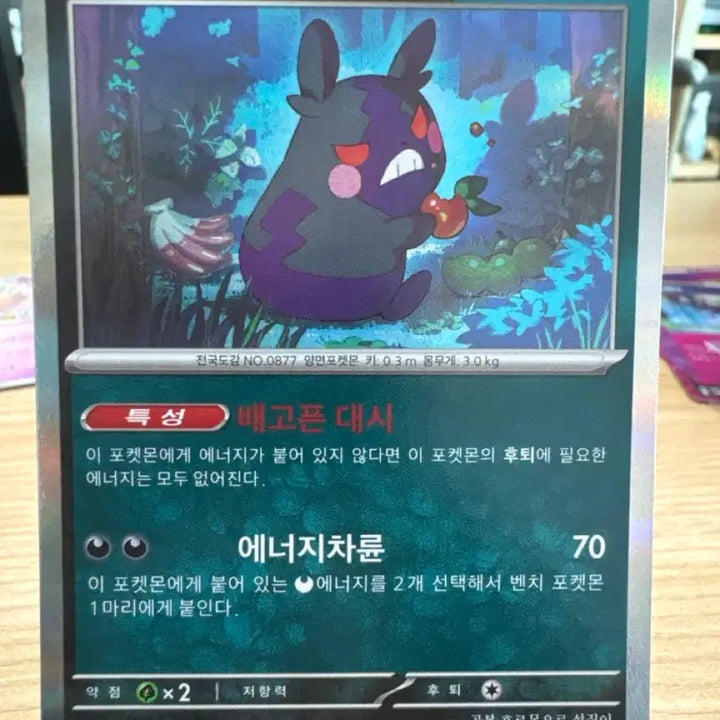 [BUNJANG] Pokemon Card Morpeko SV8a 098/187 Holo / 포켓몬 카드 모르페코 sv8a 098/187 홀로