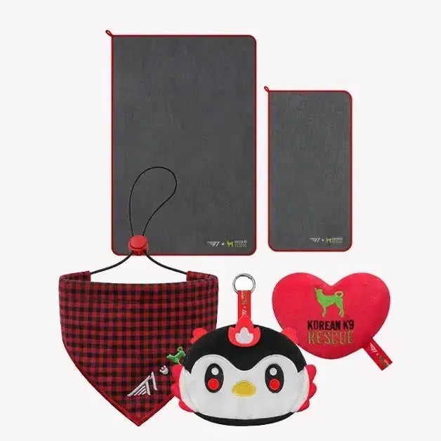 [BUNJANG] T1 Together Rescue Kit Cushion, Bandana, Pouch, and Towel Bundle Set / 티원 홈그라운드 kk9r 투게더 구조키트 레스큐키트 양도판매