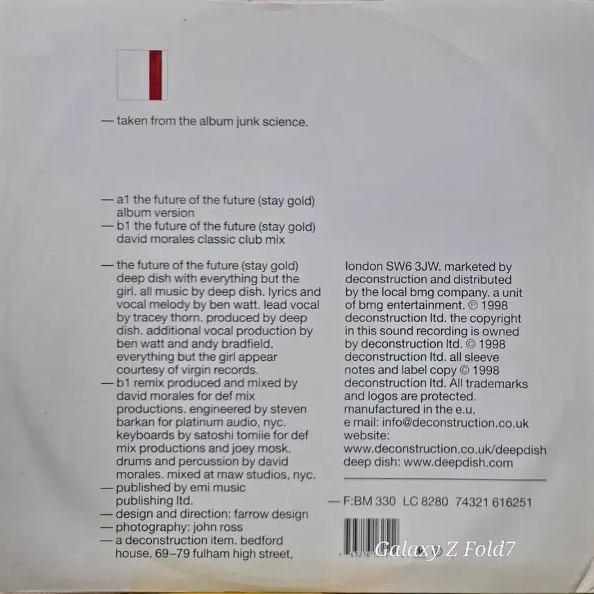 [BUNJANG] Deep Dish The Future of the Future LP Vinyl Record / BA-692. 딥 디쉬. The future.... LP 음반.
