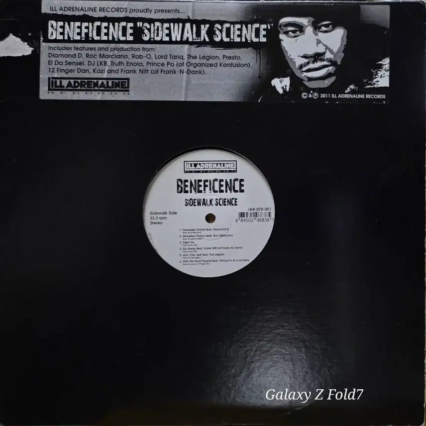 [BUNJANG] Beneficence Sidewalk Science LP Vinyl Record / BA-694. 베네피센스.Sidewalk science. LP 음반.