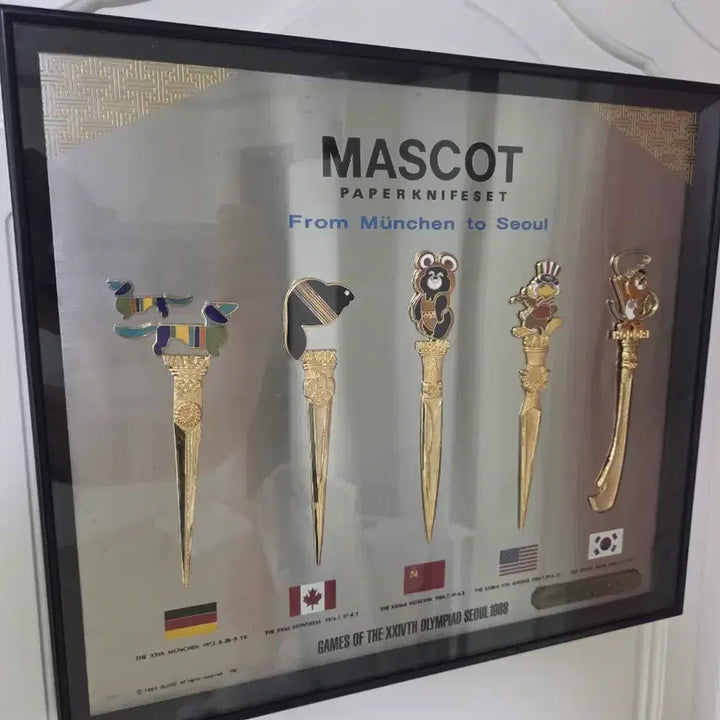 [BUNJANG] 1988 Seoul Olympics Mascot Paper Knife Set / 88 서울 올림픽 마스코트 페이퍼 나이프 세트
