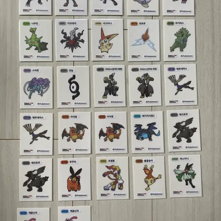 [BUNJANG] 30th Anniversary Pokémon Sticker Set / 30주년 포켓몬 띠부씰 팝니다