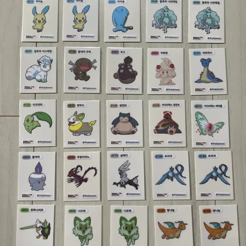 [BUNJANG] 30th Anniversary Pokémon Sticker Set / 30주년 포켓몬 띠부씰 팝니다