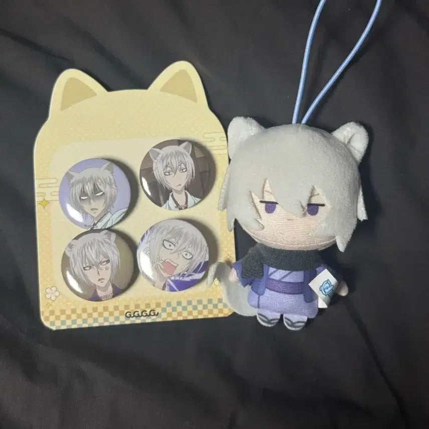 [BUNJANG] Kamisama Kiss Tomoe Doll &amp; Badge Set / 오늘부터 신령님 토모에 인형&amp;뱃지 세트 판매합니다