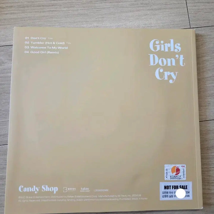 [BUNJANG] Candy Shop Signed Promotional Album Photocard / 캔디샵 candy shop 친필싸인 사인 비매 앨범 kpop 포카