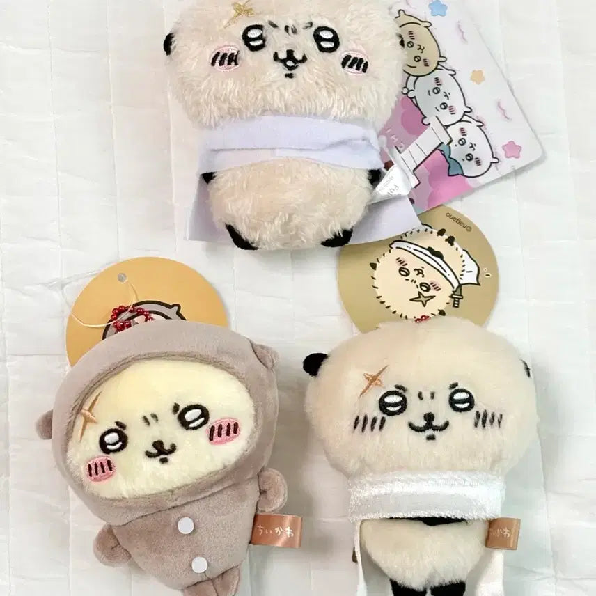 [BUNJANG] Chiikawa Rakko Pajama Mascot Plush Set / 치이카와 먼작귀 랏코 기본 후류 파자마 마스코트 누이 인형 일괄