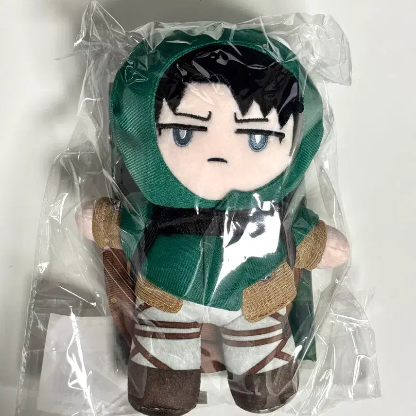[BUNJANG] Attack on Titan Levi Air Twokyo Plush Pouch Included Eco Bag / 진격의 거인 리바이 에어투쿄 누이구루미 파우치 포함 에코백 인형 air twokyo