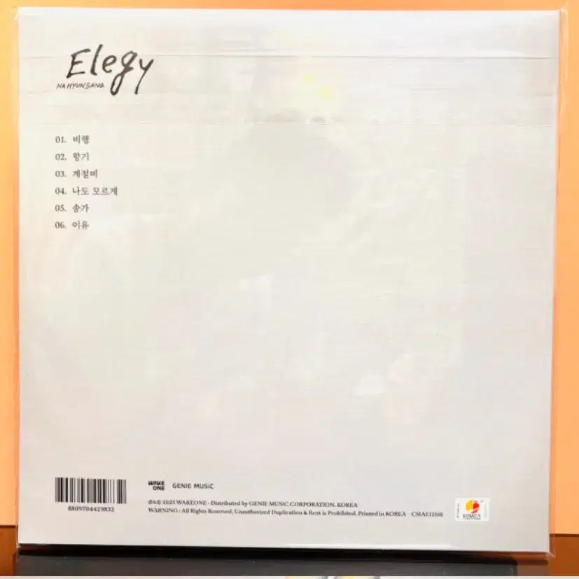 [BUNJANG] Ha Hyun Sang Elegy 180g Color LP / 하현상 Elegy 180g 컬러 LP