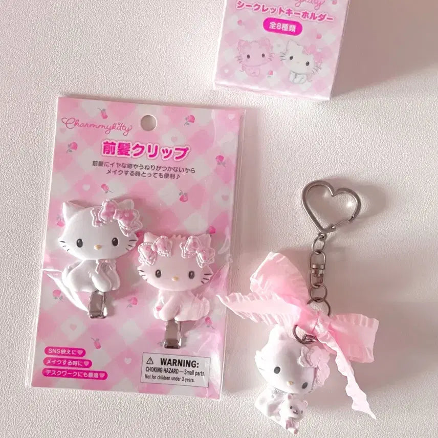 [BUNJANG] My Melody Honey Cute Hairpin Hair Clip Strap Set Bundle / (일괄)챠미키티 허니큐트 헤어핀 헤어클립 스트랩 세트 마이퍼베이비