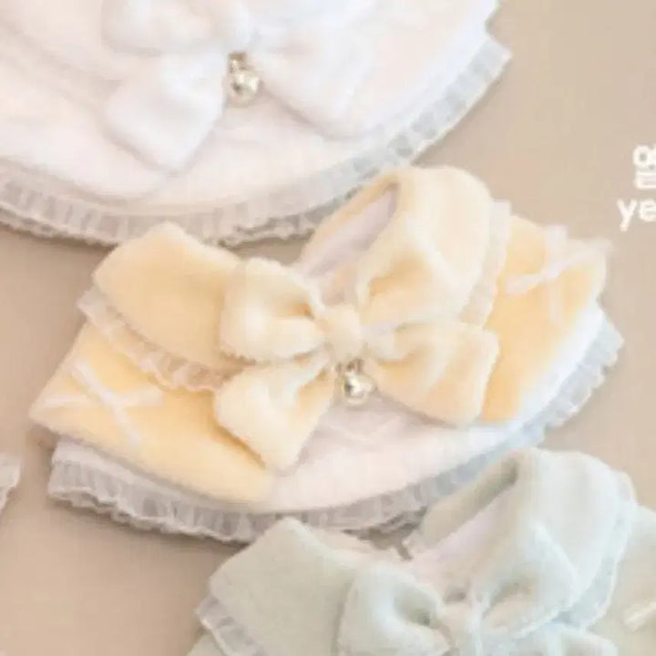[BUNJANG] Ninimal Cotton Rabbit Yellow 10cm Doll Clothes Cape / 니니멀 코튼래빗 옐로우 10cm 솜인형 옷 케이프