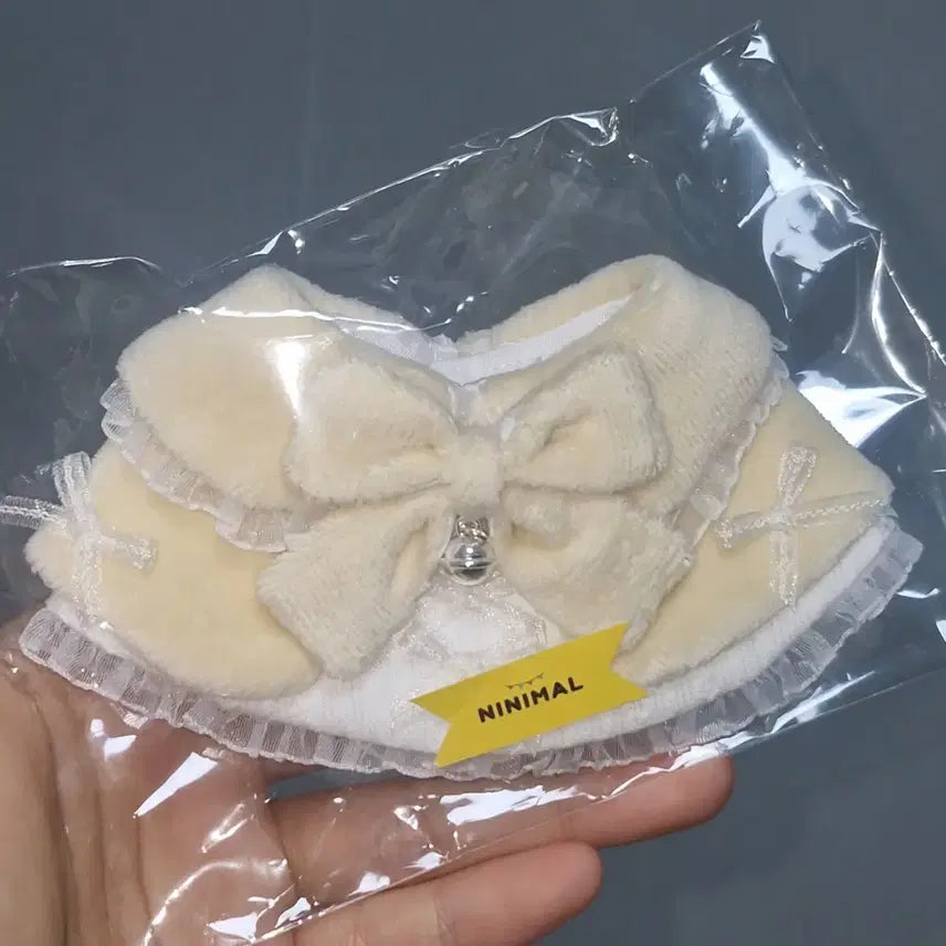 [BUNJANG] Ninimal Cotton Rabbit Yellow 10cm Doll Clothes Cape / 니니멀 코튼래빗 옐로우 10cm 솜인형 옷 케이프