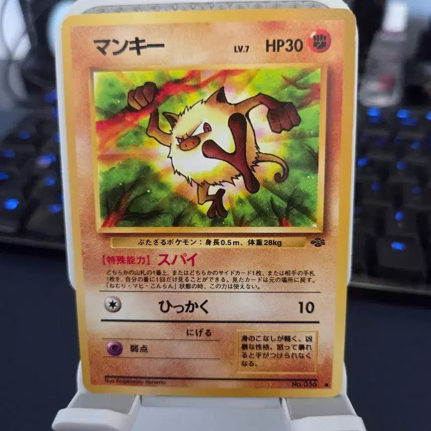 [BUNJANG] Pokemon Card 1996 1st Edition Expansion Pack Mankey / 포켓몬카드) 1996 초판 확장팩 망키