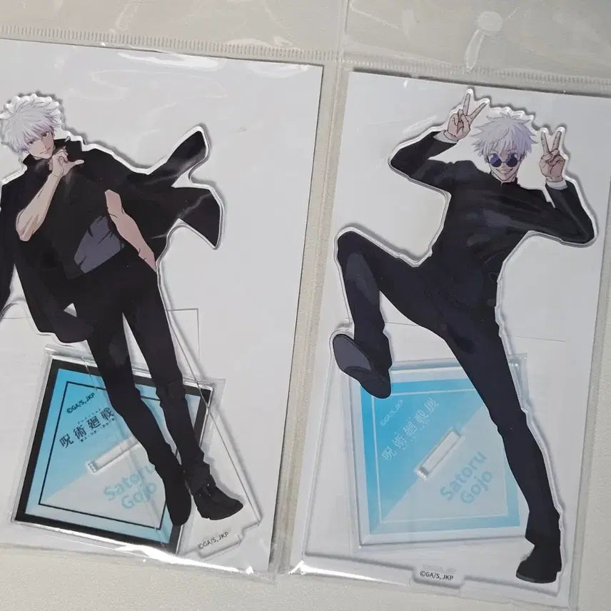 [BUNJANG] Jujutsu Kaisen Shibuya Incident &amp; Premature Death Arc Acrylic Stand Gojo Set (Sealed) / 주술회전 전시회 시부야사변 회옥옥절 아크릴 스탠드 고죠 미개봉 일괄