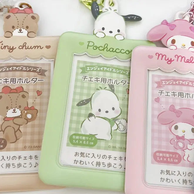 [BUNJANG] Sanrio Original Photocard Holder Bundle Set (Cheki Holder) - Pochacco, Cinnamoroll, My Melody / 산리오 포카홀더 일괄 정품 체키홀더 타이니참 포차코 시나모롤 마이멜로디