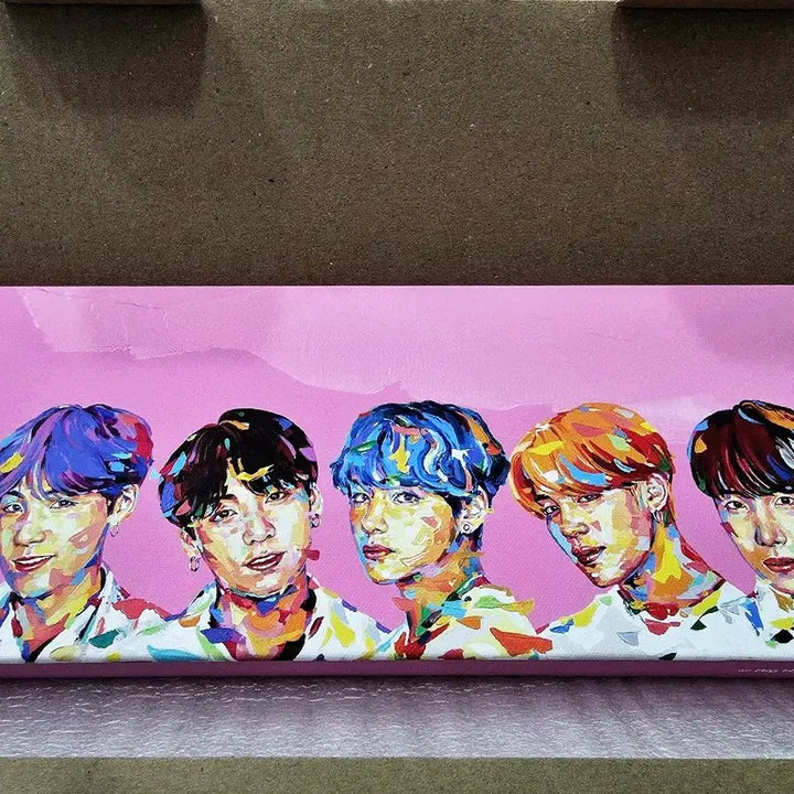 [BUNJANG] BTS Freshkon Official Event Limited Edition Canvas Frame (Sealed) / BTS 프레쉬콘 공식 이벤트 한정 액자 미개봉