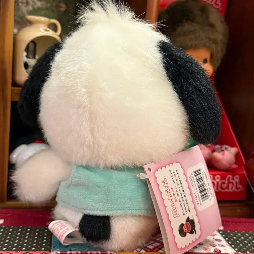 [BUNJANG] Sanrio Pochacco x Monchhichi Doll / 고전 산리오 콜라보 시리즈 포차코 몬치치 인형 정품