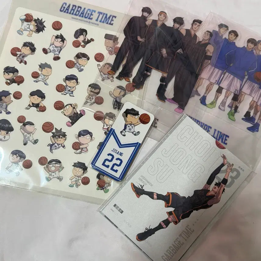 [BUNJANG] Garbage Time Season 4 Goods Sticker, Clear Stand, Bookmark, Accordion Postcard / 가비지타임 4차 단행본 굿즈 스티커 클리어스탠드 책갈피 아코디언 엽서