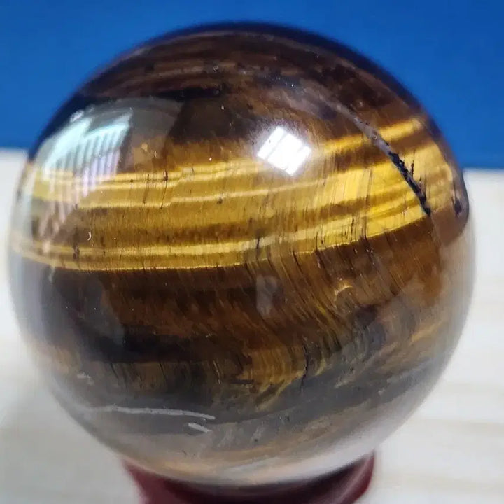 [BUNJANG] Tiger Eye Sphere and Obelisk Set with Stand / 호안석 구체 + 오벨리스크 세트+받침대