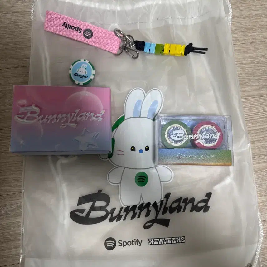 [BUNJANG] NewJeans Bunnyland Spotify Goods Set / 버니랜드 스포티파이 뉴진스 굿즈 세트 (미사용)