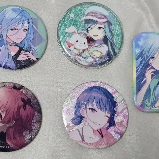 [BUNJANG] Project SEKAI Glitter Square Badge Haruka Airi Shizuku Minori / 프세카 캔뱃지 사각뱃지 글리터 모모점 하루카 아이리 시즈쿠
