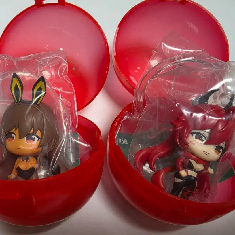 [BUNJANG] Nihke Mini Figure Gacha Red Hood &amp; Noir Bundle Set / 니케 미니피규어 가챠