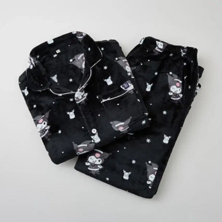 [BUNJANG] Kuromi Pajama Set Black / 쿠로미 잠옷 세트 블랙