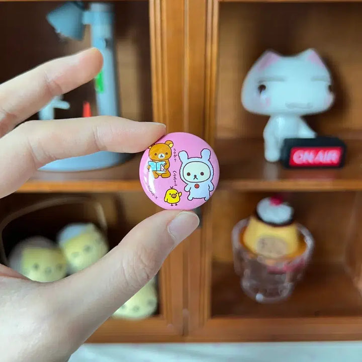 [BUNJANG] Vintage Rilakkuma &amp; Korilakkuma Brooch Set / 고전 리락쿠마 뱃지 코리락쿠마